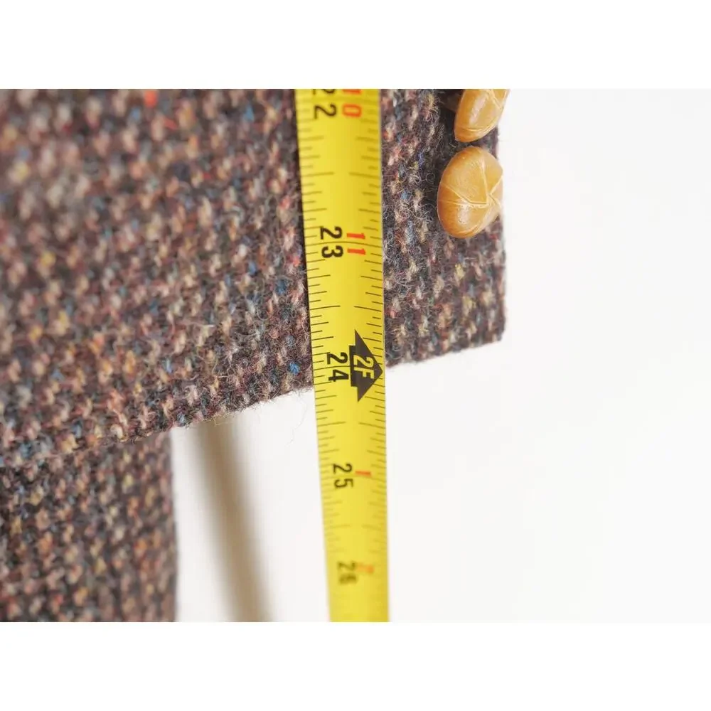 Harris Tweed Men's 38R Brown Multi Wool Tweed Blazer Sport Coat Tailored USA
